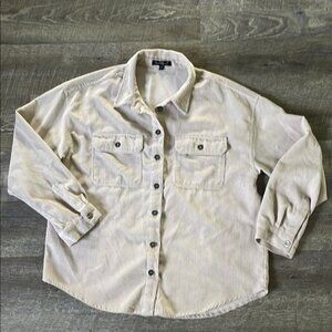 Velvet Heart Cream Button Down Shirt